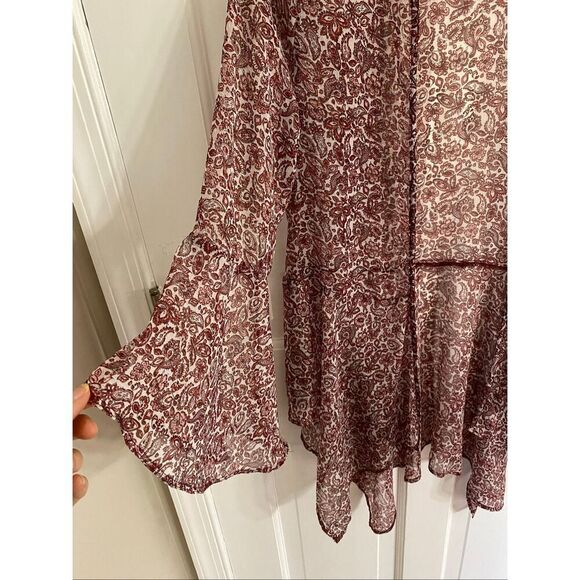 Hollister lightweight floral paisley kimono size XS - Picture 4 of 9